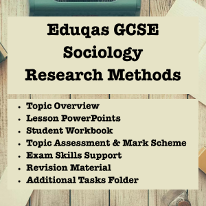 Eduqas GCSE Sociology - Research Methods
