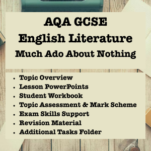AQA GCSE English Literature | Shakespeare: Much Ado About Nothing | Complete Study Resource Pack