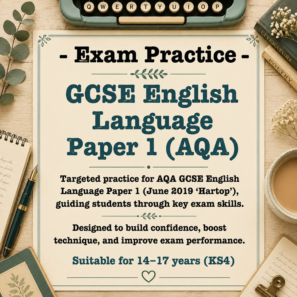 AQA GCSE English Language Paper 1 Revision-Hartop June 2019