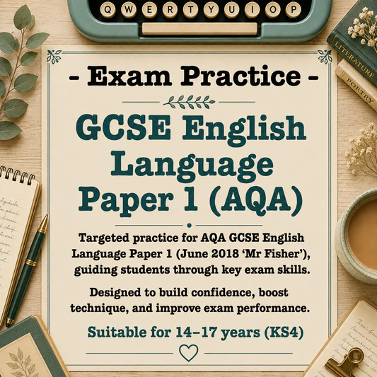 AQA GCSE English Language Paper 1 Revision-MrFisher June 2018