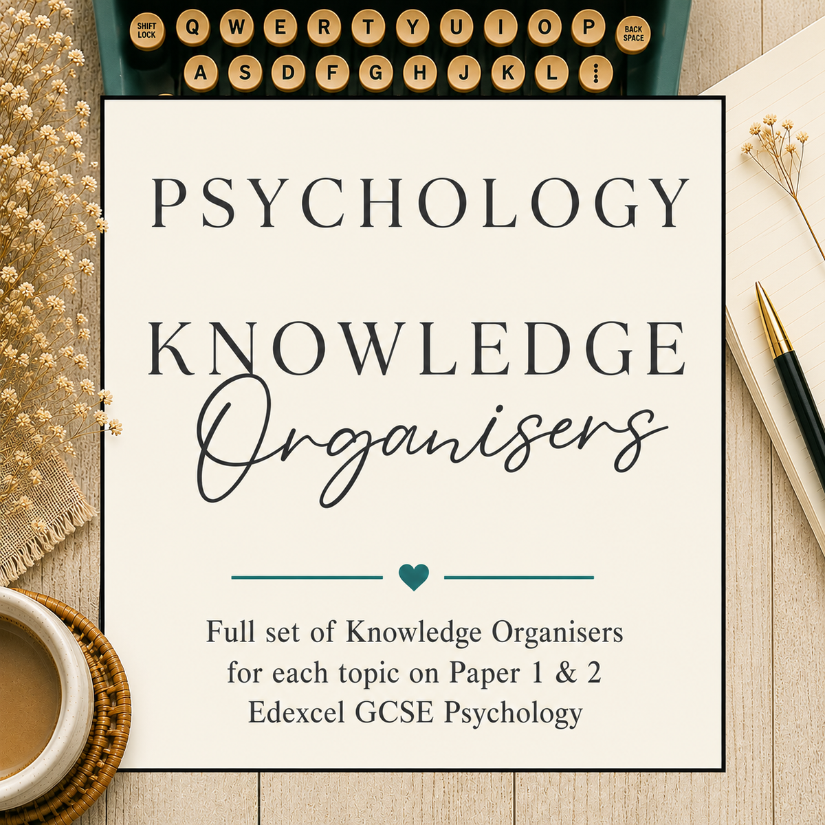Edexcel GCSE Psychology Revision - Knowledge Organisers Paper 1 and Paper 2