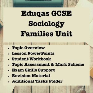 Eduqas GCSE Sociology - Families & Households Unit