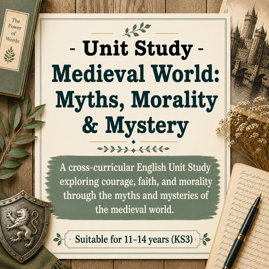 The Medieval World: Myths, Morality & Mystery | Independent Unit Study for Ages 11–14 (KS3) | Six-Lesson Collection with over 40 Additional Cross-Curricular and Extension Tasks