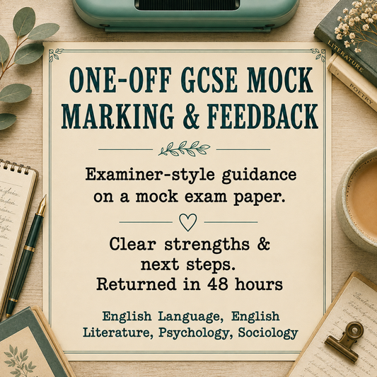One-Off GCSE Mock Exam Marking & Feedback
