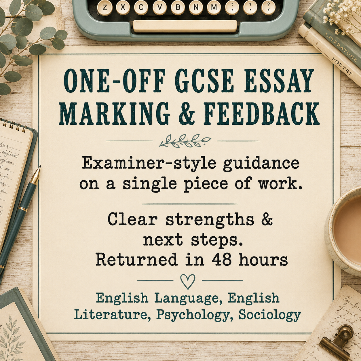 One-Off GCSE Essay Marking & Feedback