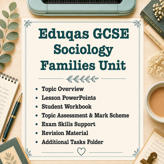Eduqas GCSE Sociology - Families & Households Unit